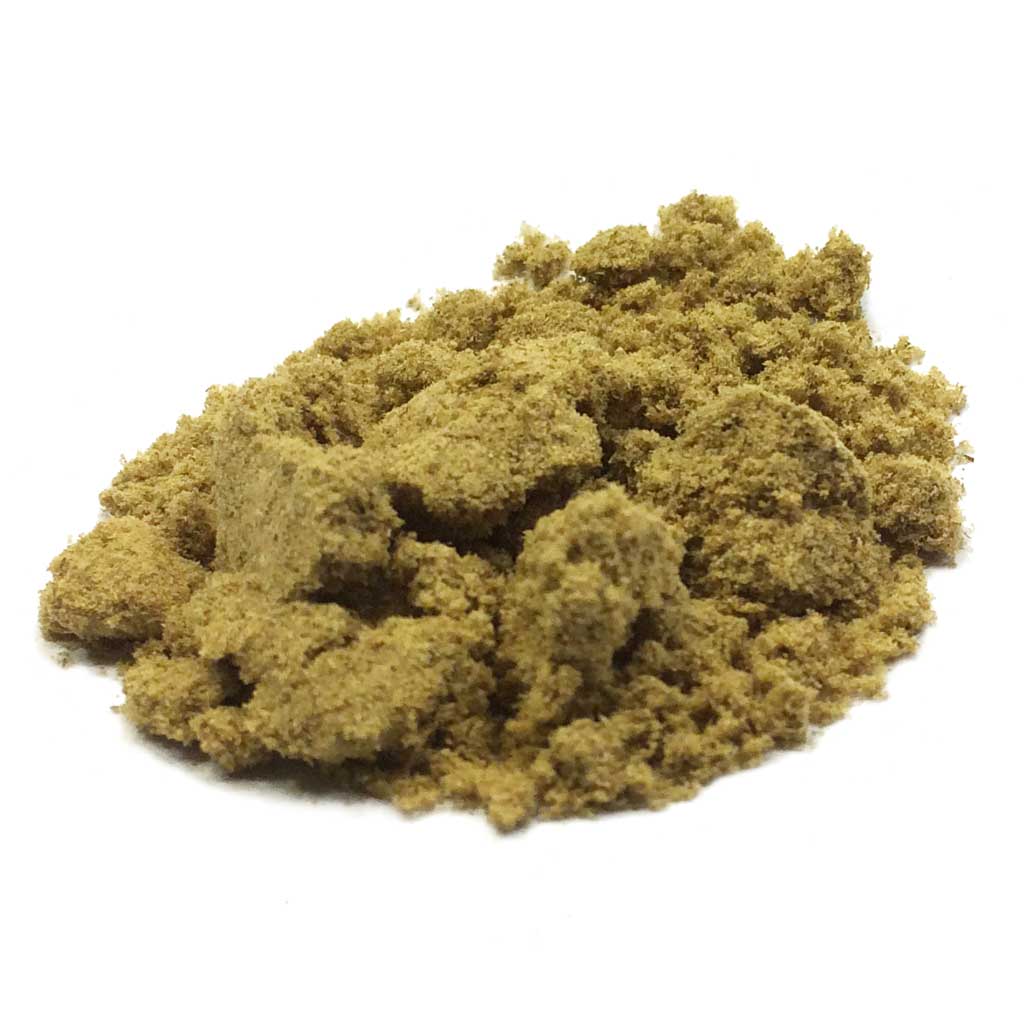 Trichomes aka kief are pressed into hash